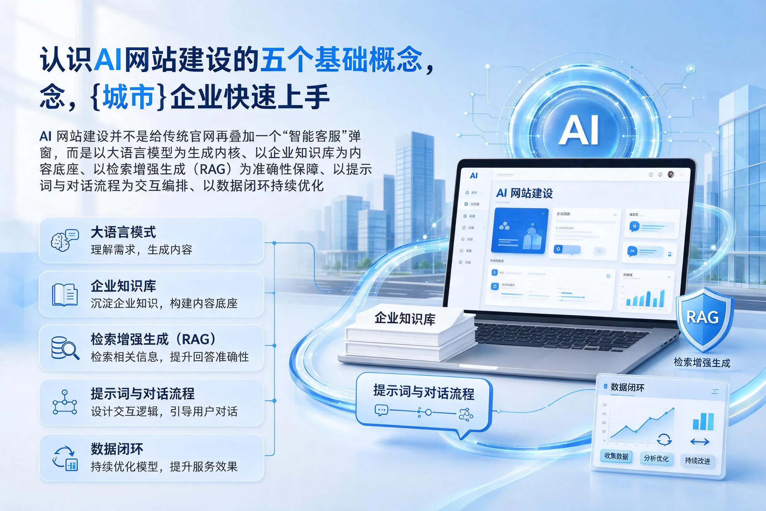 认识AI网站建设的五个基础概念，海北企业快速上手