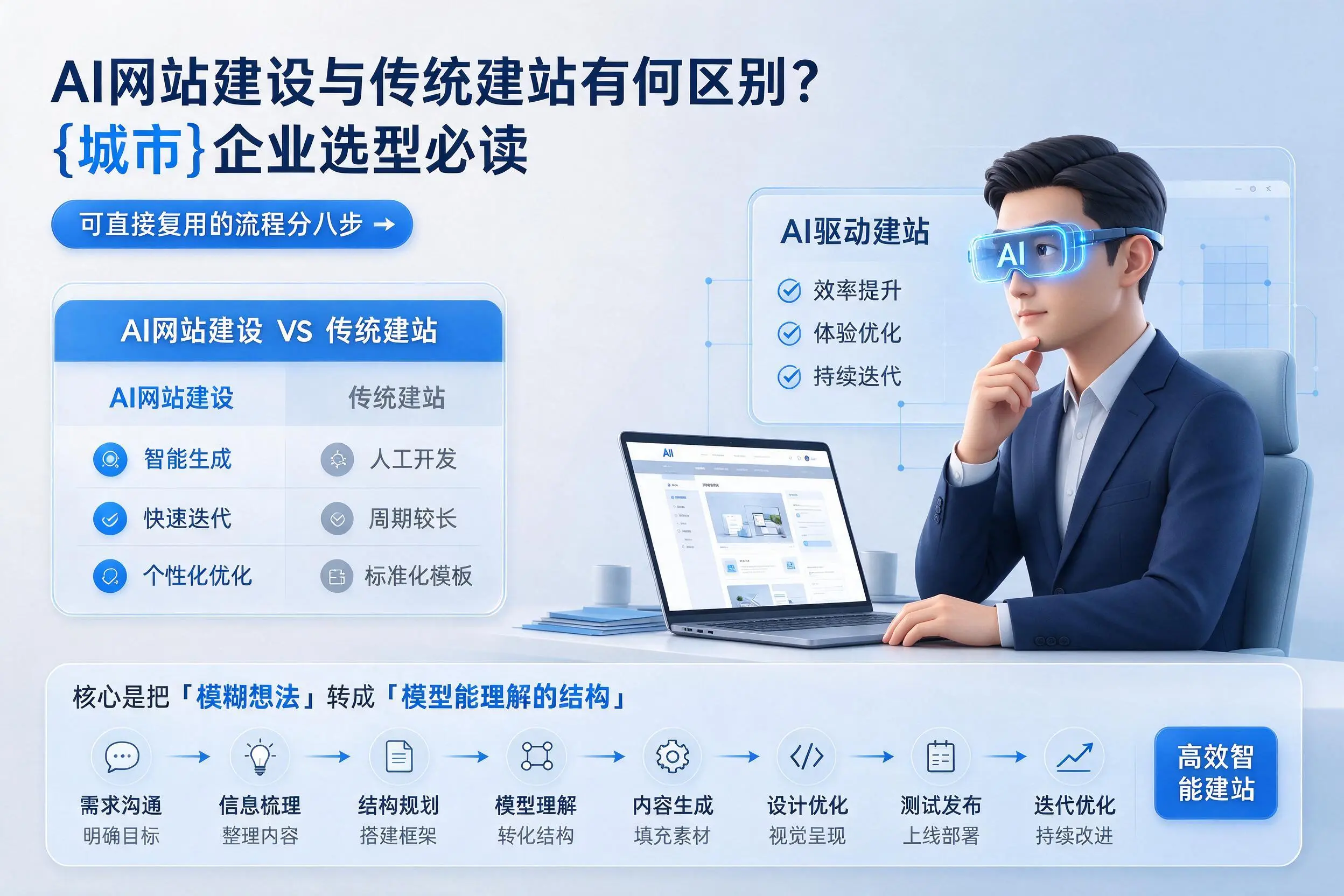 AI网站建设与传统建站有何区别？海北企业选型必读